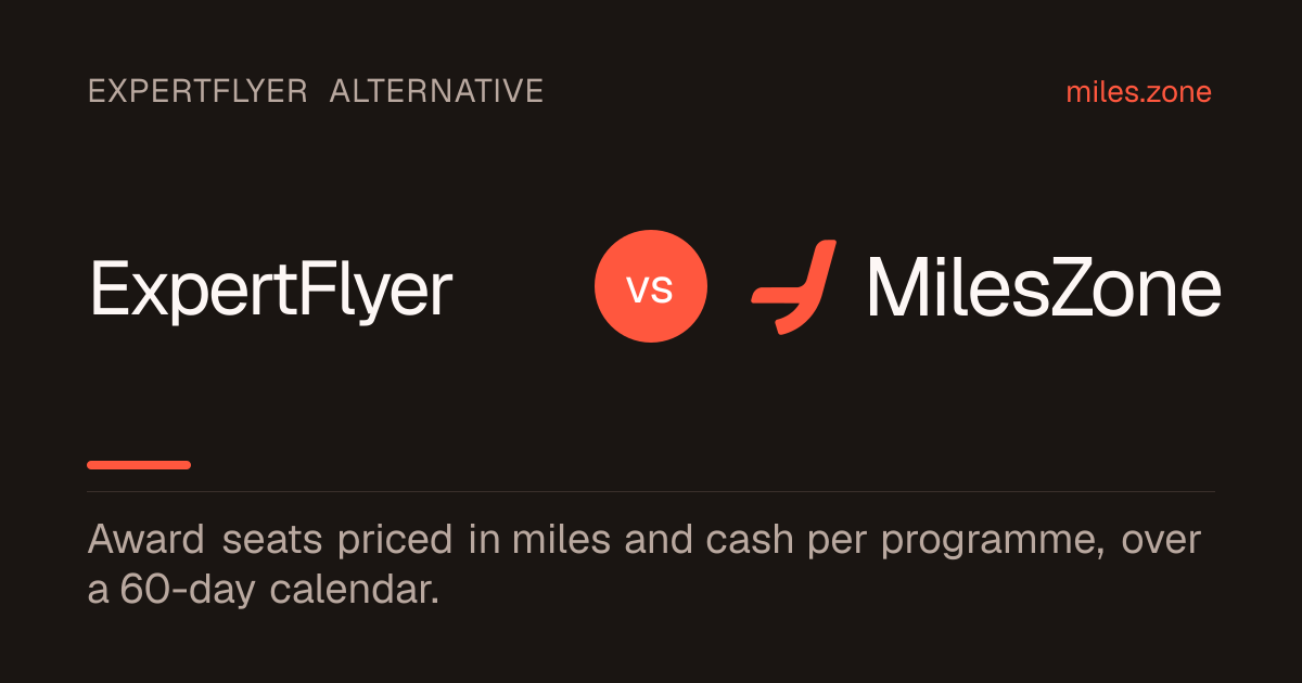 ExpertFlyer vs MilesZone